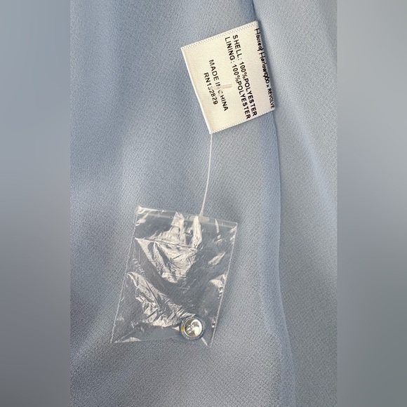 House of Harlow 1960 Blue and Yellow Brushstroke Mini Dress, Size S - Picture 9 of 12